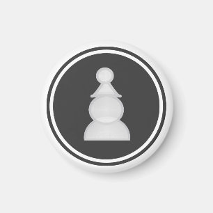 Aimant Gage de blanc de pièce d'échecs
