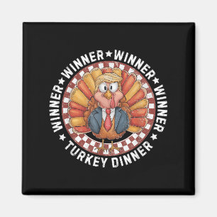 Aimant Gagnant Dîner Turquie Dîner Drôle Trump Thanksgivi