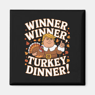 Aimant Gagnant Dîner Turquie Dîner Drôle Trump Thanksgivi