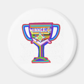 Aimant GAGNANT : Trophée artisanale : Encourager l'excell