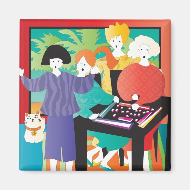 Aimant Gagnante de Mah Jongg2 (Devant)