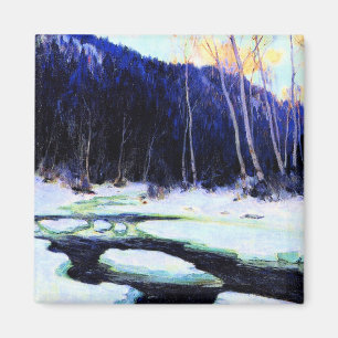 Aimant Gagnon - Le dégel de la rivière, art raffiné