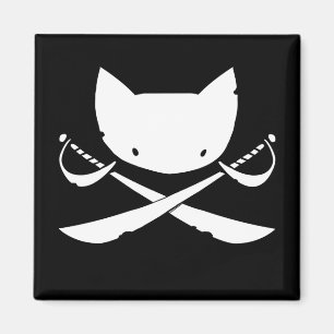 Aimant gai de pirate de Kitty