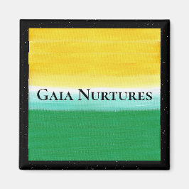 Aimant Gaia Nurtures carré 2 pouces