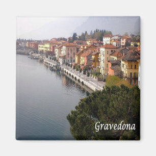 Aimant GAL044 GRAVEDONA - Lac de Côme - Italie - Frigo