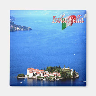 Aimant GAL050 ISOLA BELLA, Lac Majeur Italie, Frigo
