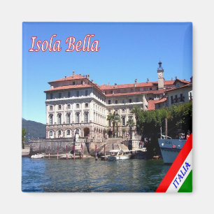 Aimant GAL051 ISOLA BELLA, Lac Majeur Italie, Frigo
