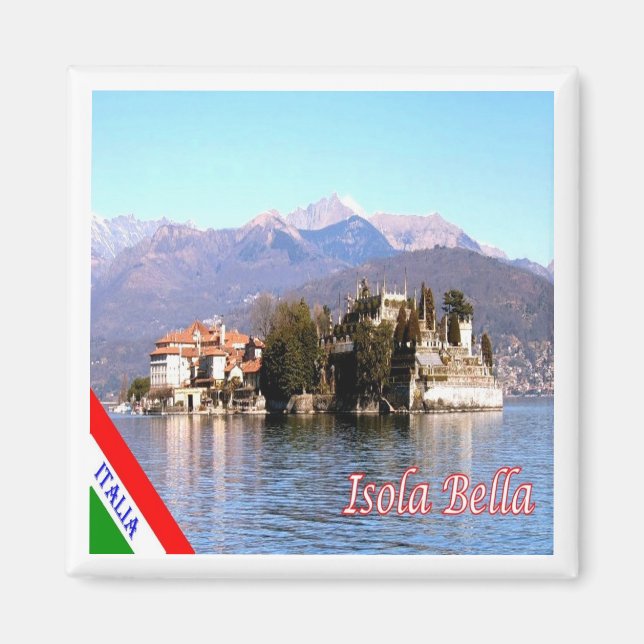 Aimant GAL054 ISOLA BELLA, Lac Majeur, Italie, Frigo (Devant)
