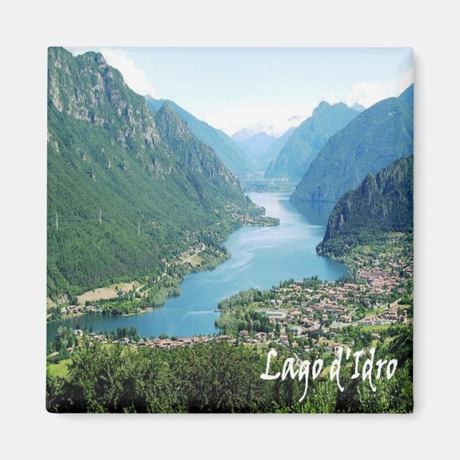 Aimant GAL065 LAKE IDRO, Panorama, Italie, Frigo (Devant)