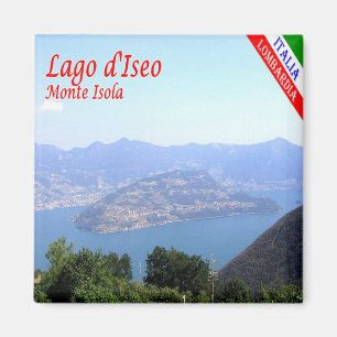 Aimant GAL091 MONTE ISOLA, Lac Iseo, Italie, Réfrigérateu
