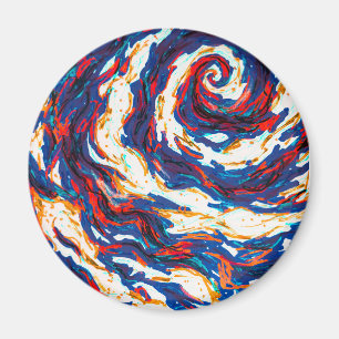 Aimant Galaxie spirale violette
