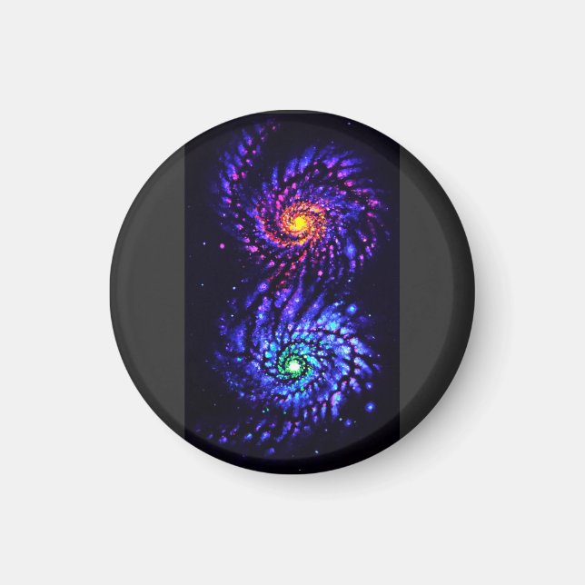 Aimant Galaxies colorées (Devant)