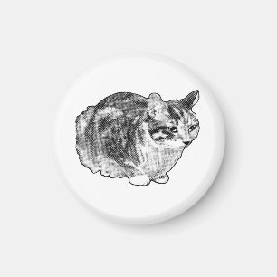 Aimant Galerie de cuisine : Tabby avec points de neige