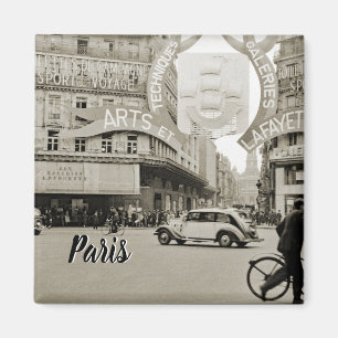 Aimant Galeries Lafayette Paris Haussmann 1940 Photograph