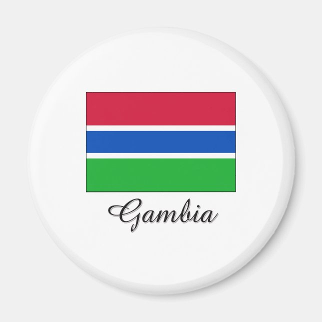 Aimant Gambie Drapeau (Devant)
