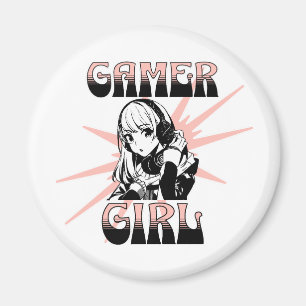 Aimant Gamer Girl   Jeu vidéo