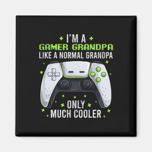 Aimant Gamer Grand-pa Jeu Jeu de jeu Chemise Drôle Jeu Vi