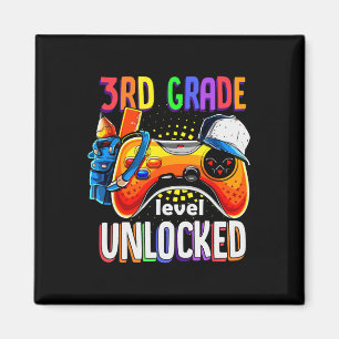 Aimant Gamer Retour À L'École Gamepad 3e Niveau Troisième