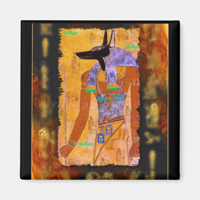 Aimant Gamme de cadeaux Ancien Dieu Égyptien Anubis (Devant)