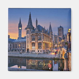 Aimant Gand, Belgique coucher du soleil