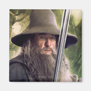 Aimant Gandalf avec le personnel et l'épée