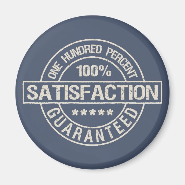 Aimant GARANTIE DE SATISFACTION (Devant)