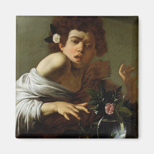Aimant Garçon Bitten par a Lizard, c.1595-1600 (huile sur