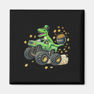 Aimant Garçon Monster Truck T-rex St Patricks Day Dinosau