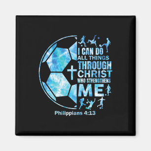 Aimant Garçons Hommes Football Christian Je peux faire to