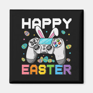 Aimant Garçons Joueur Joyeux Jeux Vidéo de Pâques Bunny G