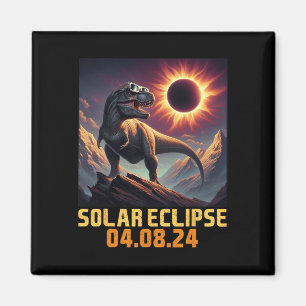 Aimant Garçons T Rex Dinosaur Astronaut Total Éclipse Sol