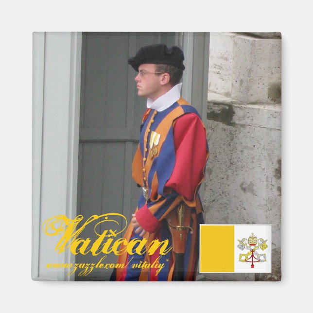Aimant Garde suisse Vatican City cool design magnétique (Devant)