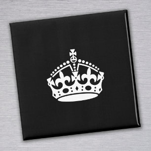 Aimant Garde ton calme et continue Couronne (Modifiable)