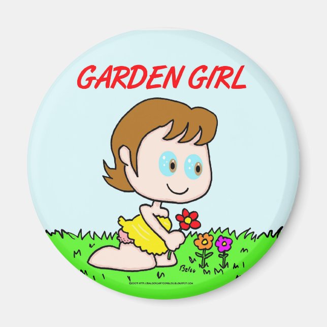Aimant Garden Girl (Devant)