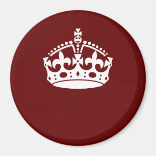 Aimant Garder calme Couronne Bourgogne rouge Accent