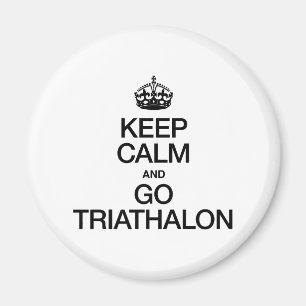 AIMANT GARDEZ LE CALME ET ALLEZ TRIATHALON