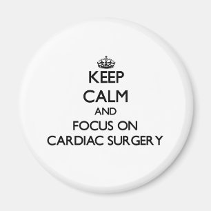 Aimant Gardez le calme et le foyer sur la chirurgie