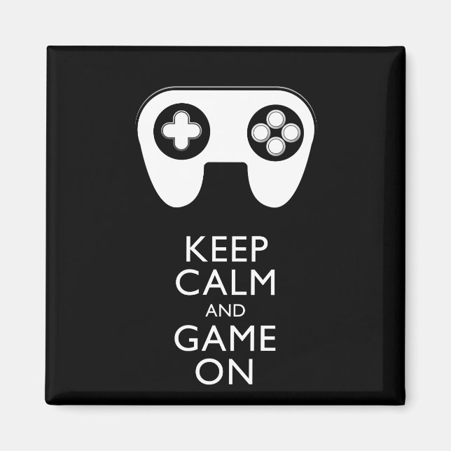 Aimant GARDEZ LE CALME ET LE JEU EN MARCHE - Pavé de jeu (Devant)