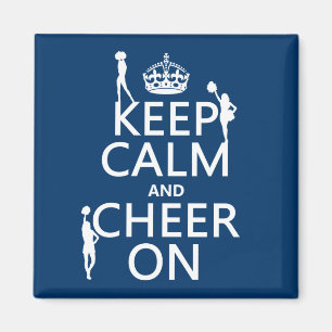 Aimant Gardez le calme et l'encouragez sur (majorettes)