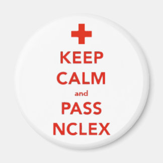 Aimant Gardez le calme et passez l'aimant NCLEX