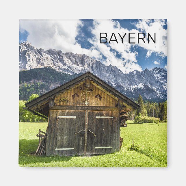 Aimant Garmisch Partenkirchen Bavaria Alpes Panorama (Devant)