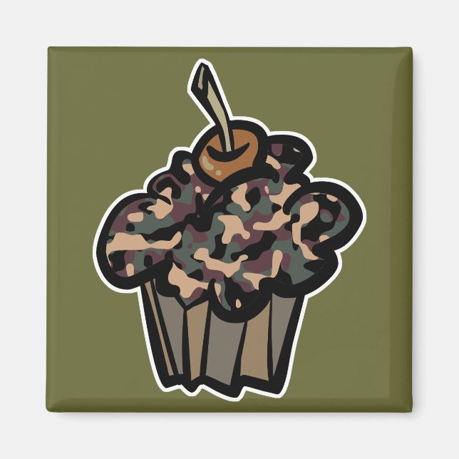 Aimant gâteau camouflé (Devant)