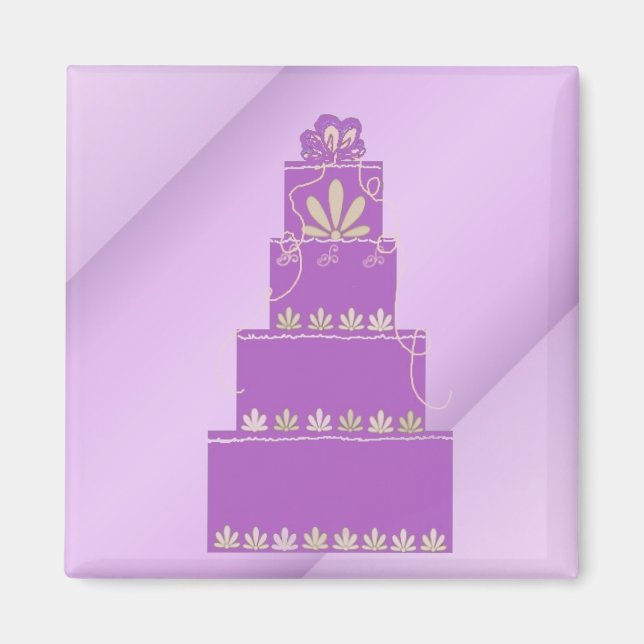 Aimant Gâteau de designer (Devant)