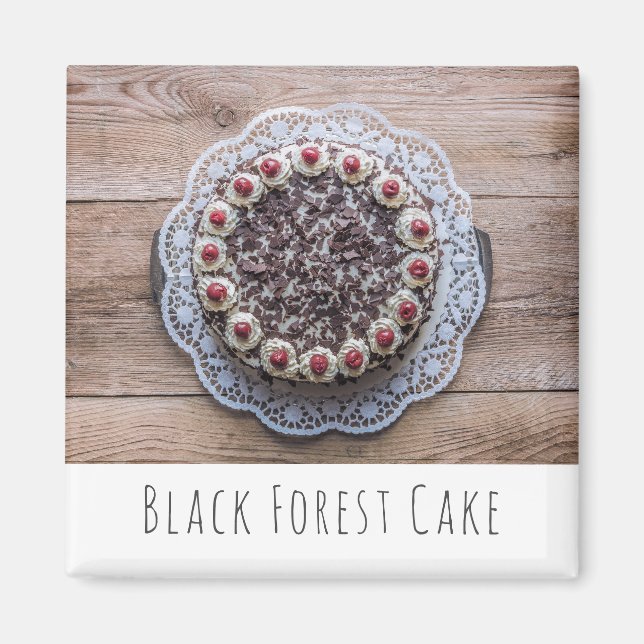 Aimant Gateau de gâteau de la Forêt-Noire pour les confis (Devant)