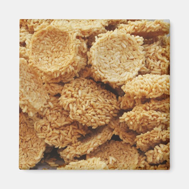 Aimant Gâteaux de riz soufflé ~ Sucres asiatiques Dessert (Devant)