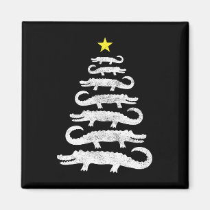 Aimant Gator Noël Arbre Wild Alligator Xmas Drôle A