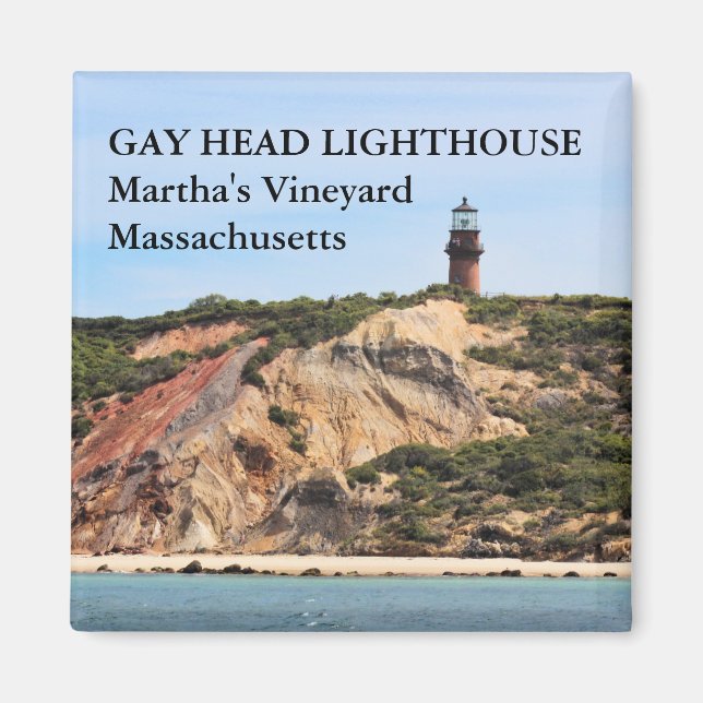 Aimant Gay Head Lighthouse, Martha's Vineyard MA (Devant)