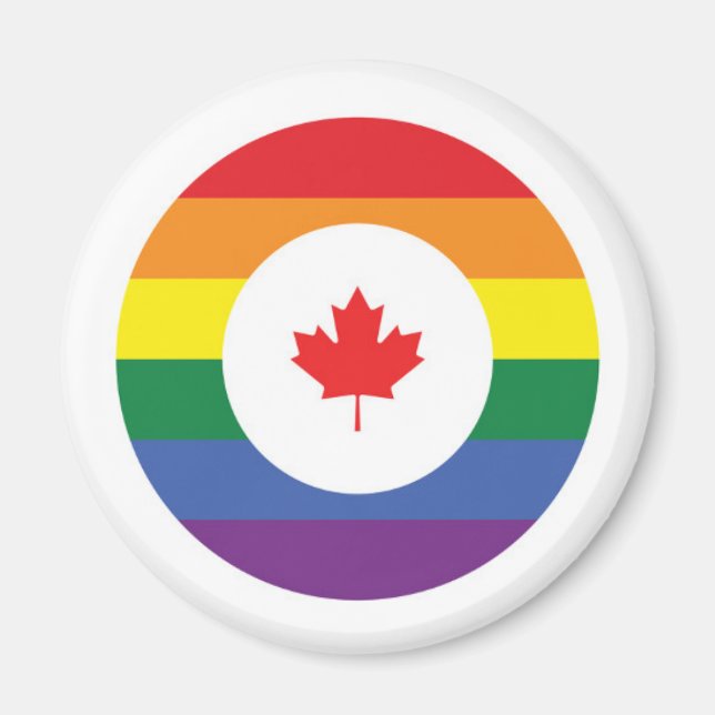 Aimant Gay pride du Canada (Devant)