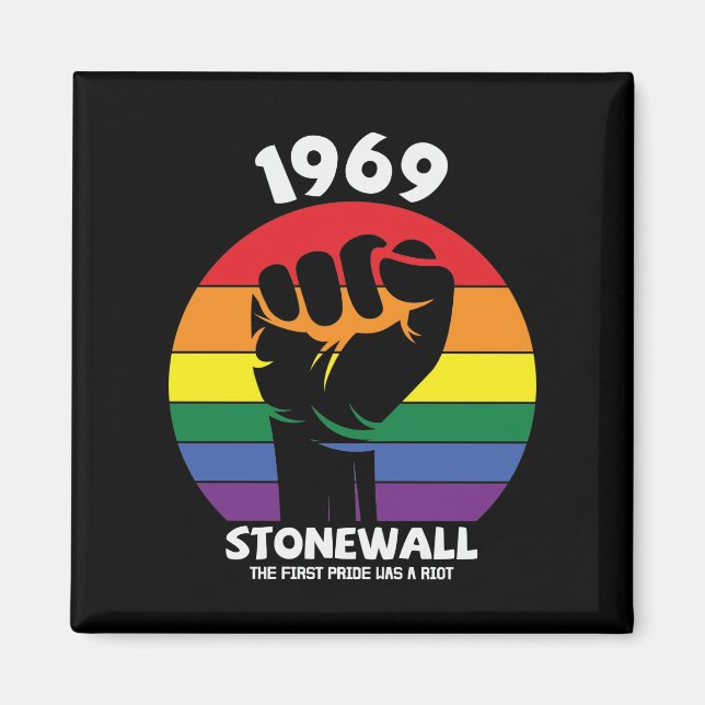 Aimant Gay pride du souvenir de Stonewall Riot (Devant)