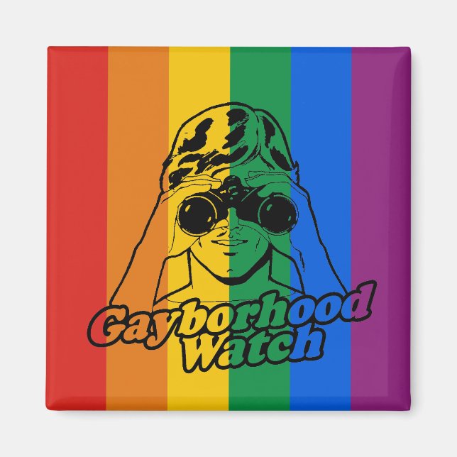 AIMANT GAYBORHOOD WATCH (Devant)